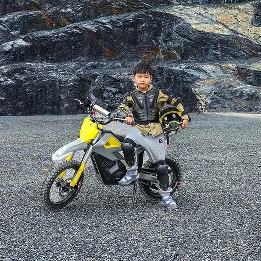 Foxboy Kidsren's Off-Road Electric Motorcycle Youth Electric Off-Road Is Suitable for Teenagers Aged 10-15 Years Old to Ride
