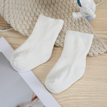 秋冬新款纯色女款棉袜吸汗中筒针织无骨堆堆袜男女通用四季棉袜