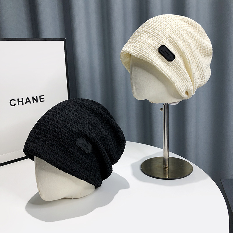 New Korean style hat men's big head circumference European and American street couple closed toe cap versatile face-looking small pile hat female wholesale