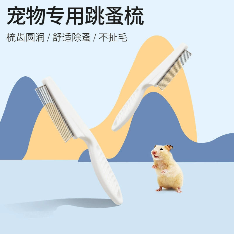 Расческа для домашних животных Деревянная ручка Гребень для ряда Хомяк Кошка Собака Удаление блох Расческа из цельного дерева Чистка домашних животных Расческа красоты
