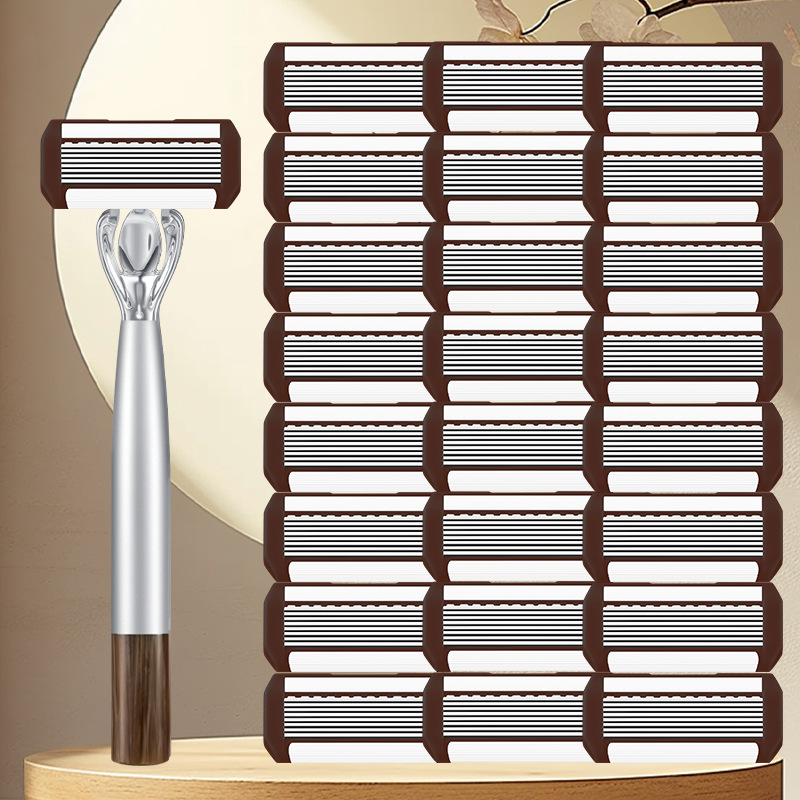 Cross-Border In-Stock Manual Eight-Layer Shaver, Eight-Layer Razor, Eight-Layer Shaving Head, Eight-Layer Blade for Foreign Trade