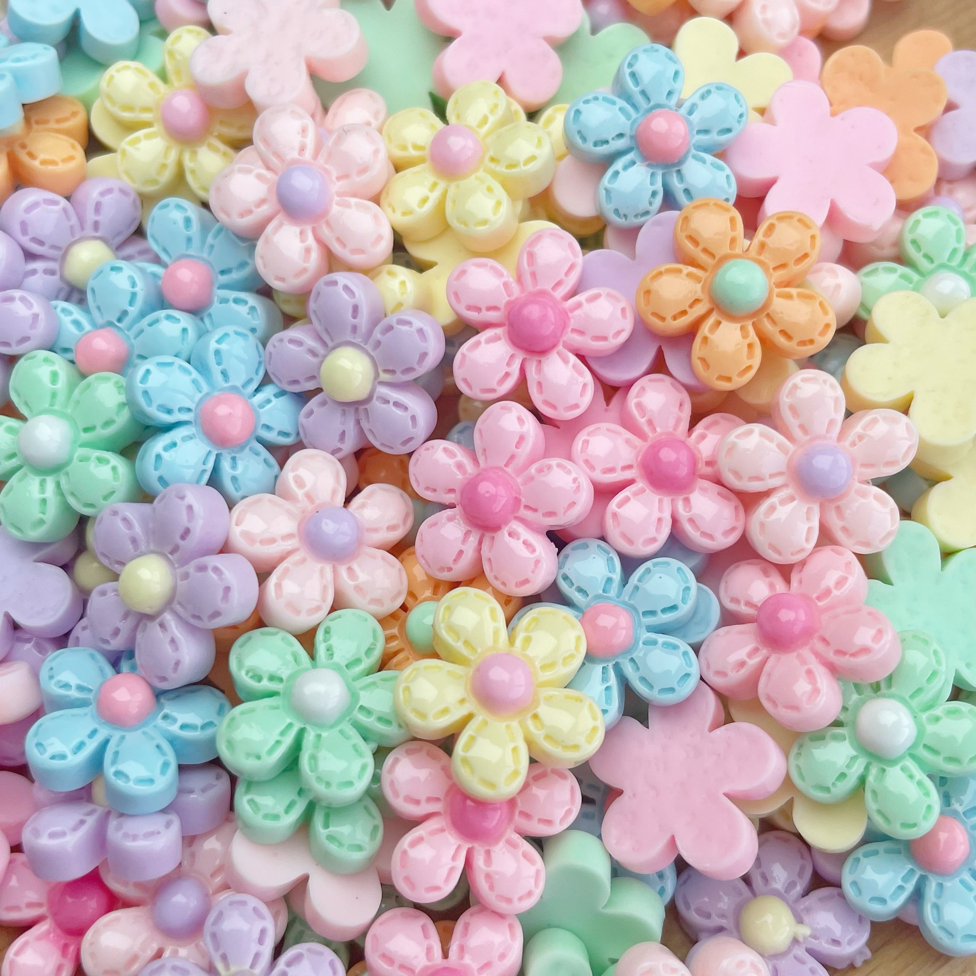 Mini brillante accesorios de resina caramelo flor paraguas tamaño pequeño uñas arte DIY joyería crema pegamento borde a juego horquilla