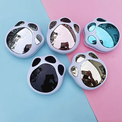 新款電鍍隱形眼鏡盒可愛貓爪美瞳盒便攜式護理伴侶盒雙聯盒MT8061