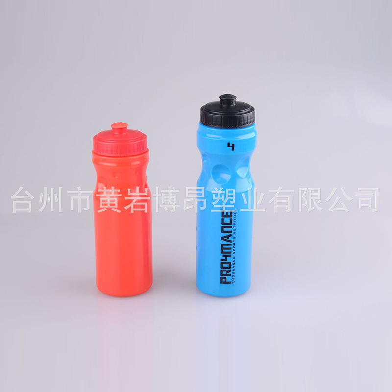 跨境代发大容量运动水壶 800mlPE塑料立体山地自行车跑步骑行水壶