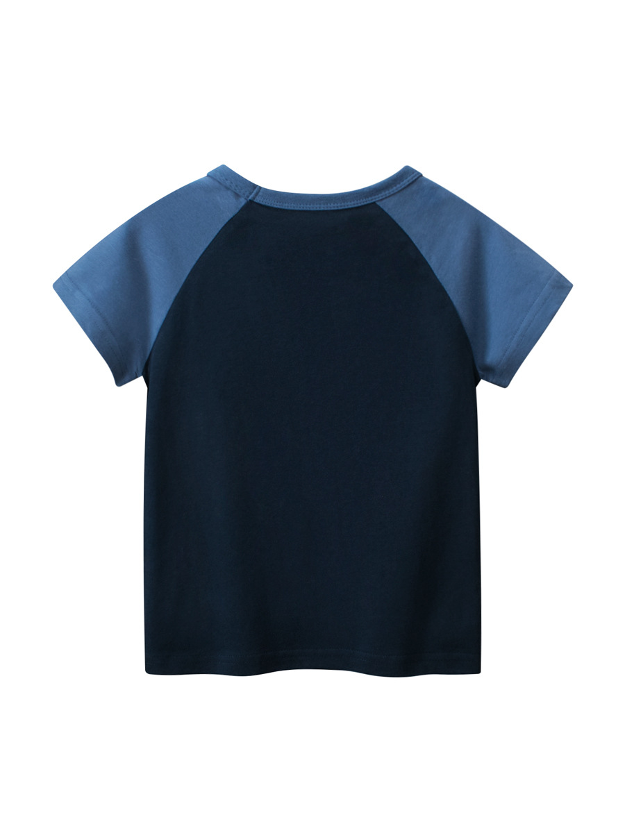 27KIDS Ropa infantil transfronteriza, nueva camiseta de manga corta con dibujos animados para niños, verano 2026, envío directo.