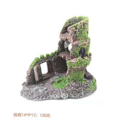 鱼缸造景青苔树洞躲避洞穴树洞残骸水桶树脂工艺品现货