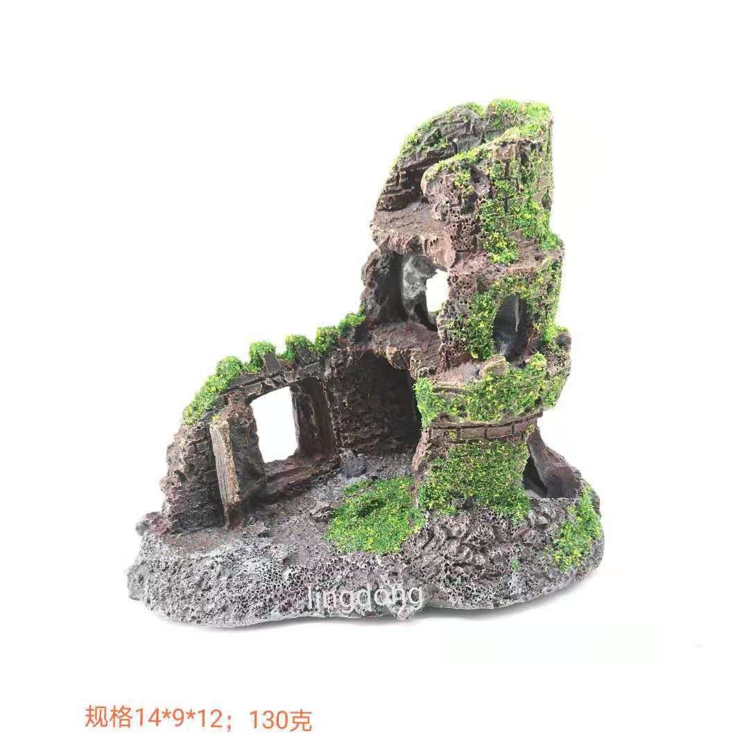 鱼缸造景青苔树洞躲避洞穴树洞残骸水桶树脂工艺品现货