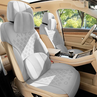 Four Seasons Pad – cushion - ivory-gray-zxs-wenjie-m7-6-seat-standard-version