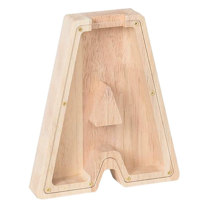 Креативная деревянная Копилка английские буквы Копилка прозрачная буква монета Копилка украшение копилка