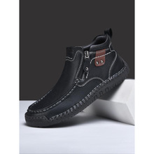 Q 44198 Hand-stitched Loafer Shoes �ֹ�����һ�ŵ�ƤЬ