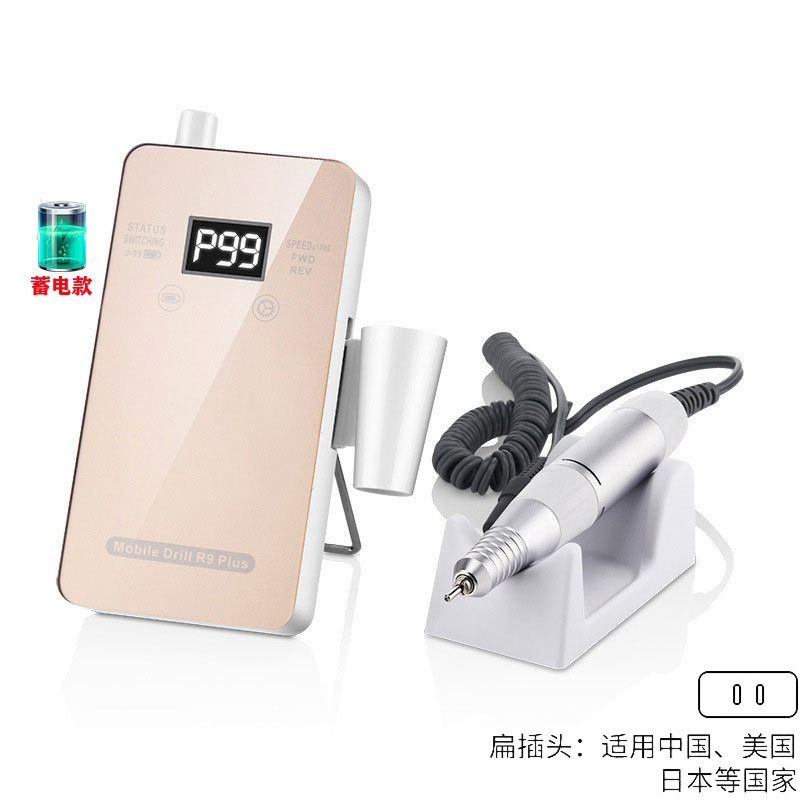 Disposición de almacenamiento eléctrico de 35000rpm ajustable velocidad de rotación de la máquina de molienda eléctrica especial para la tienda de uñas