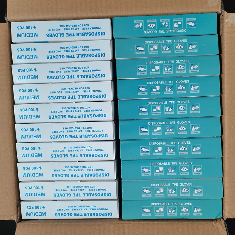 Производители одноразовых перчаток TPE в штучной упаковке 100 перчаток TPE в наличии Перчатки TPE