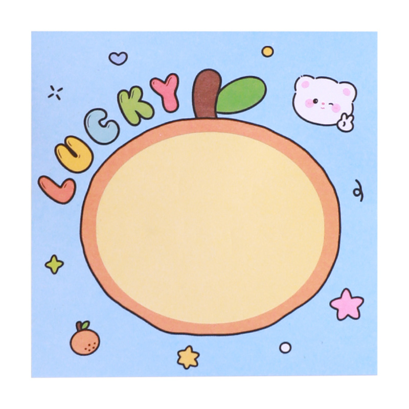 Luhao dibujos animados nota adhesiva libro de notas desgarrable Plan de libro estudiante mensaje lindo tira chica cuaderno al por mayor