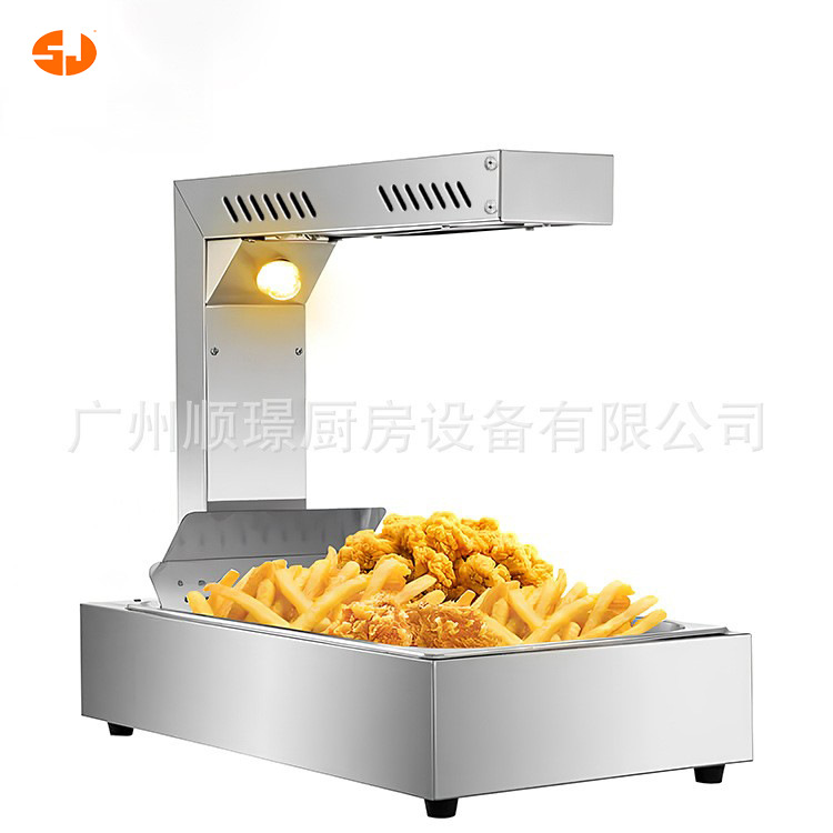 Restaurante, mesa de comida rápida aislada calentamiento eléctrico comercial de acero inoxidable calentador de alimentos de escritorio infrarrojo image 5