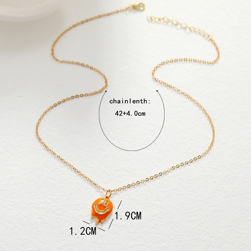 new fashion funny necklace hollow oil dripping ghost necklace