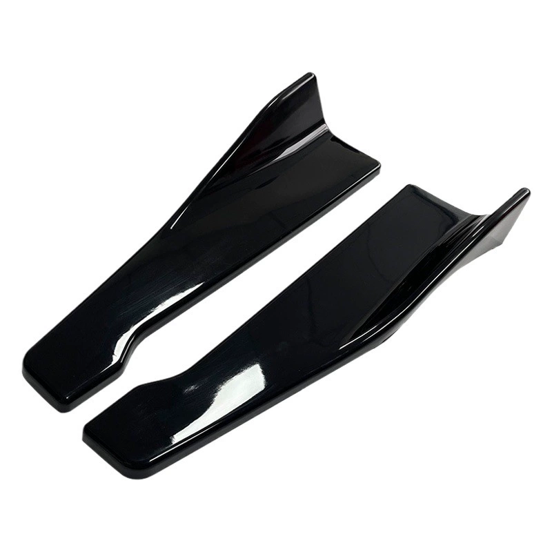 Автомобильная универсальная задняя угловая задняя лопата 48 см, глянцевая черная автомобильная модифицированная защита заднего бампера, боковая юбка автомобиля