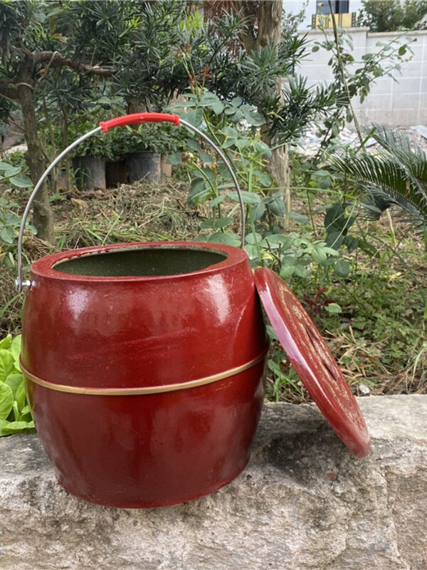 Plastic Adult Toilet for the Elderly, Old-Fashioned Portable Sanitary Bucket Toilet Seat, Convenient Bucket for Pregnant Women and Disabled People