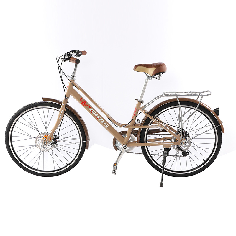 Factory wholesale aluminum alloy bicycle women's light walking single speed commuter student city old-fashioned retro bicycle