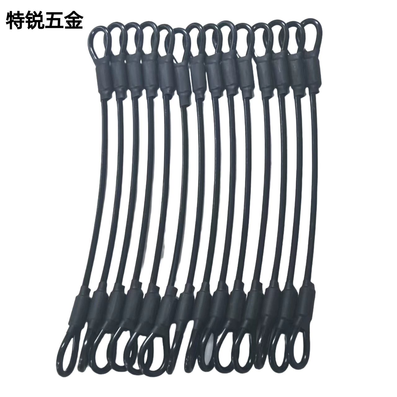 Фабрика оптовая продажа черный пластиковый клей ПВХ прессование алюминиевый рукав рыбий глаз клемма стальной трос трос замок