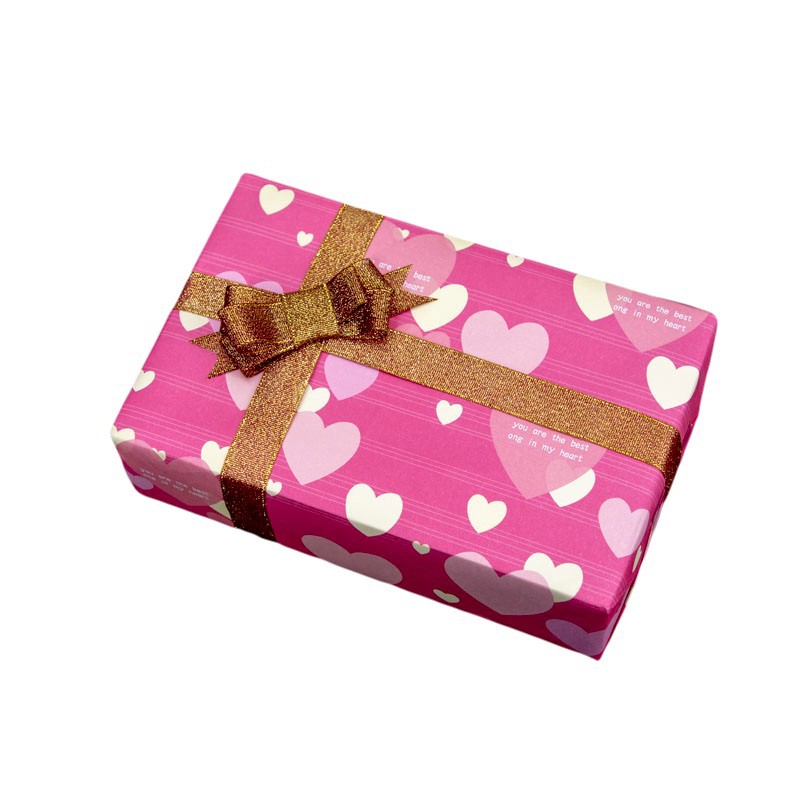 Nuevo Día de San Valentín qixi amor simple para enviar novia mamá regalo caja embalaje papel decoración material