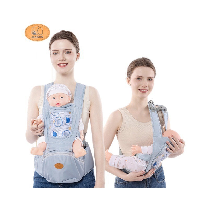 Cintos para bebés, taburete de cintura para bebés ligero multifuncional para cuatro estaciones, asiento delantero y trasero de doble propósito para llevar a un bebé image 13