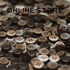 MOSN 四眼珠光仿貝扣子針織開衫上衣襯衫紐扣連衣裙服裝長袖領扣