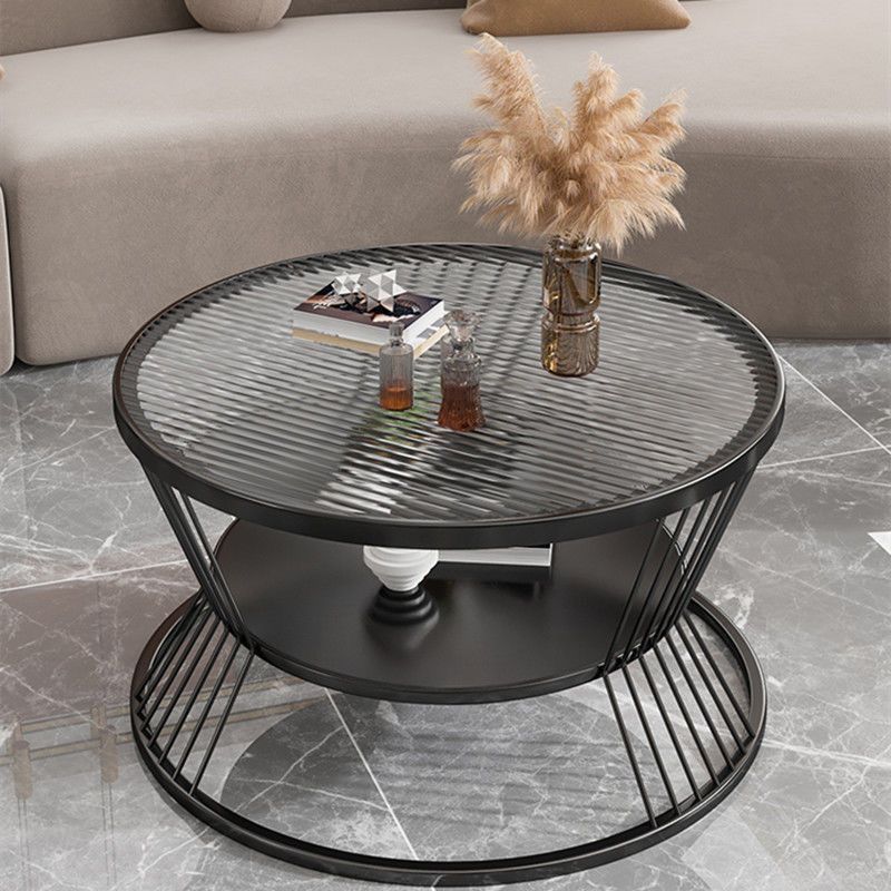 Red famosa moderna italiana Changhong tabla de té de vidrio temperado pequeña sala de estar redonda mini mesas domésticas minimalistas