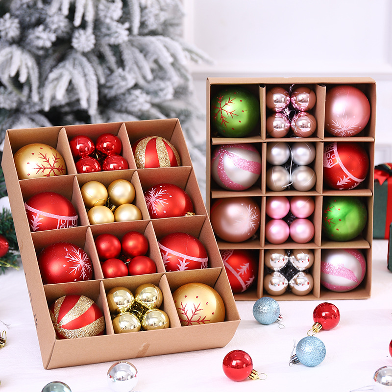 Transfronterizo exclusivo Amazon Venta caliente Nuevo pintado de galvanoplastia bolsa de regalo adornos de árbol de Navidad BOLA DE Navidad traje