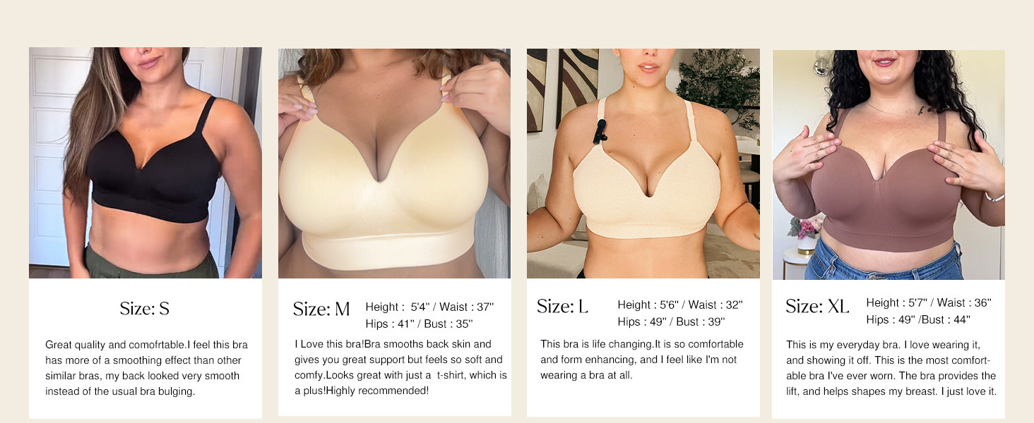 bras for women no underwire full coverage wireless bras with support and lift for everyday comfort