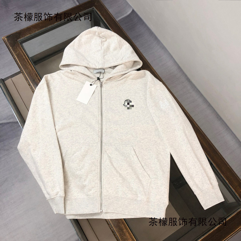 Autumn and Winter New Original Label Mengkoumiao Men's Hoodie Sweatshirt Cardigan Zipper Embroidered Trendy Brand Sweatshirt Men's Loose