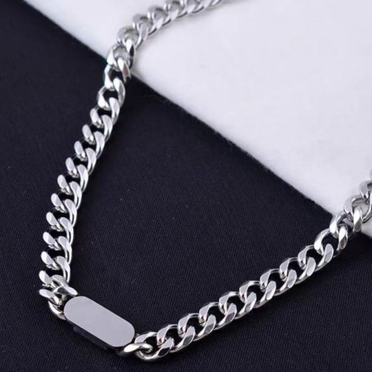 Children's Fashion Necklace All-match Personalized Trendy Boys and Girls Street Photography Accessories Chain Handsome Boys Hip-hop Street Dance Necklace