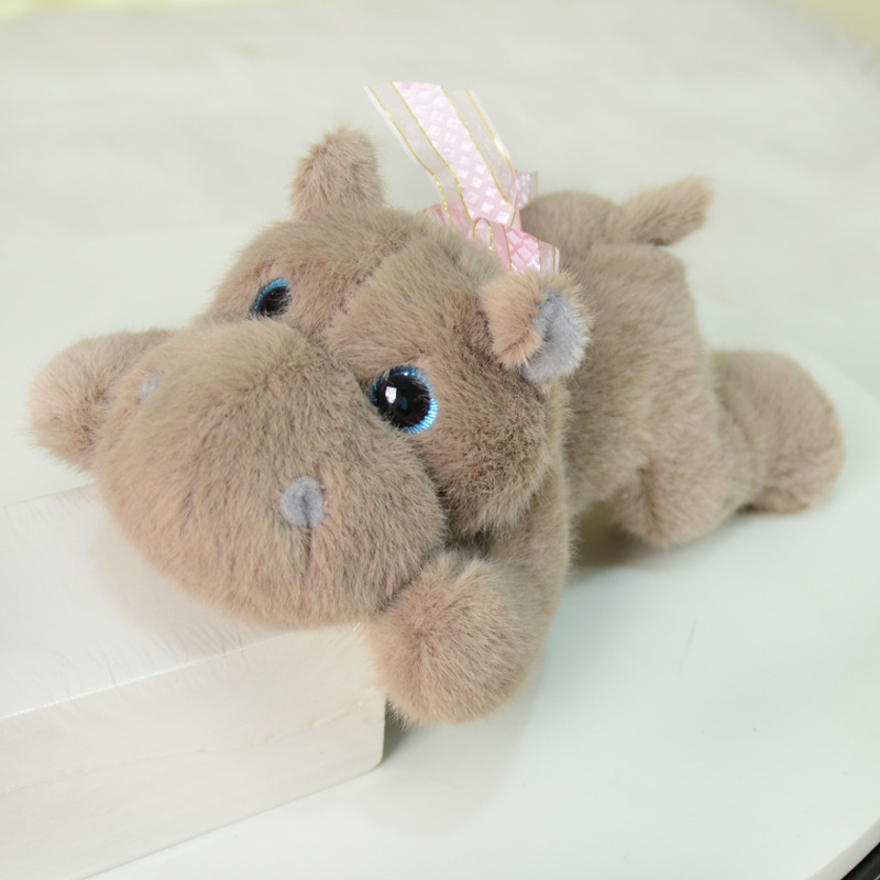 Comercio exterior lindo elefante mentiroso muñeca hipopótamo juguete de peluche regalo de boda máquina de agarre muñeca lote transfronterizo