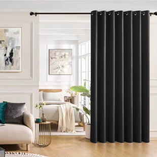 Shaoxing Curtain Wholesale Foreign Trade Cross-border Full Shading High Density Non-gloss Cloth Shading Curtain curtains Sun Protection and Heat Insulation