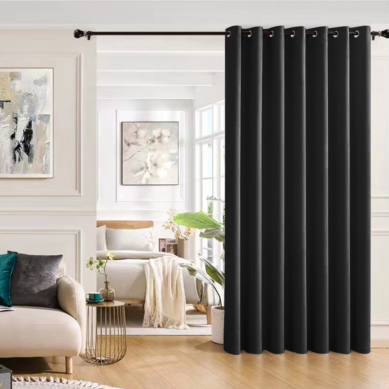 Shaoxing Curtain Wholesale Foreign Trade Cross-border Full Shading High Density Non-gloss Cloth Shading Curtain curtains Sun Protection and Heat Insulation
