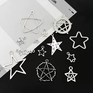 จี้ห้อยรูปดาว อัลลอยด์ สำหรับ DIY เครื่องประดับ