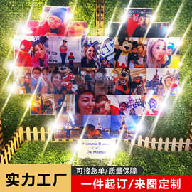 热销diy心形照片灯小夜灯情人节纪念礼物图片彩印氛围灯牌挂墙