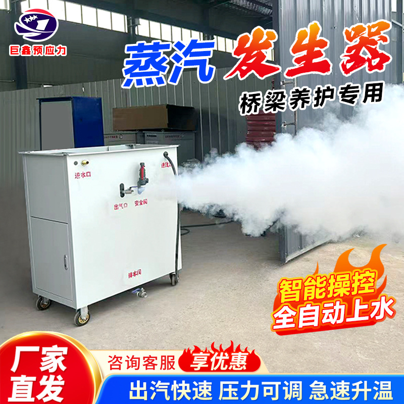 桥梁场混凝土全自动蒸汽养护机全自动蒸养机锅炉燃油蒸汽发生器