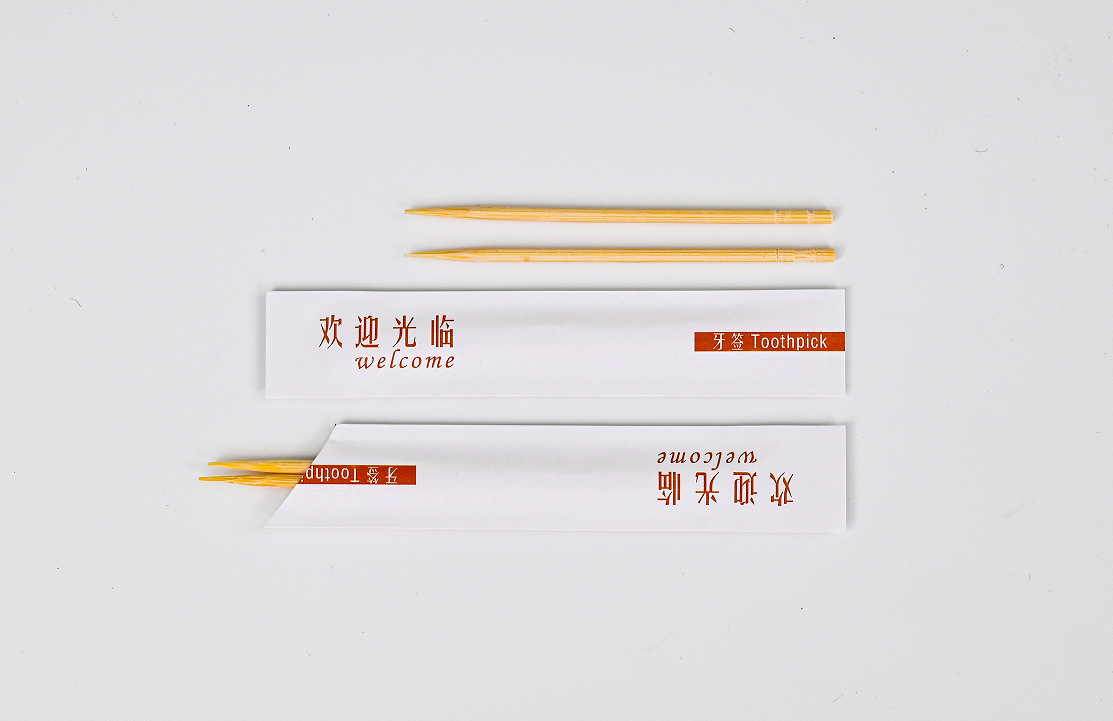 코팅지 오렌지색과 흰색 이쑤시개 곰팡이 방지 스타일(500개/상자)