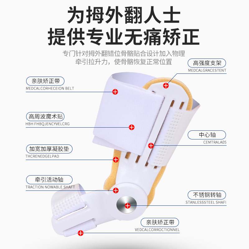 Thumb and Toe Corrector, Thumb Deformity Corrector for Men and Women, Large Toe Device, Foot Bone Correction Device