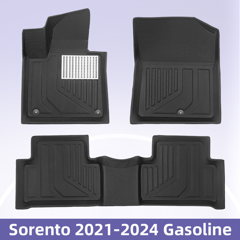 Para KIA Sorento 2021 - 2024 Combustible 3D todo el tiempo material XPE almohadilla de piso interior