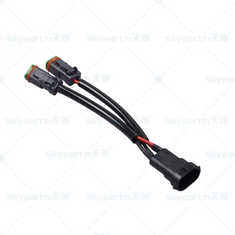 arnés de cables DTM especial para lámpara de trabajo LED de automóvil a prueba de agua DT macho y hembra línea de conversión tipo Y