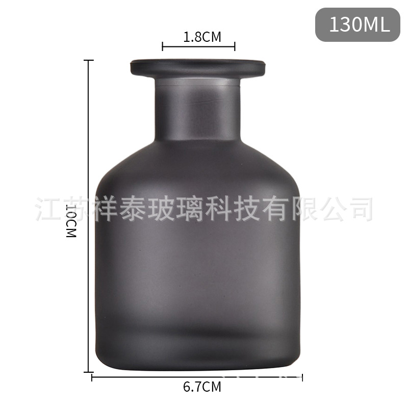 Botella de fragancia simple, taza de vela de moda, atmósfera romántica en el hogar, combinación de bambú y madera, cubierta de metal, tablero de vela de fragancia de vidrio