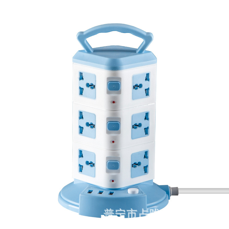 TYPE-C USB PD enchufe de línea de carga enchufe de oficina vertical enchufe de tablero de escritorio en forma de torre enchufe portátil enchufe