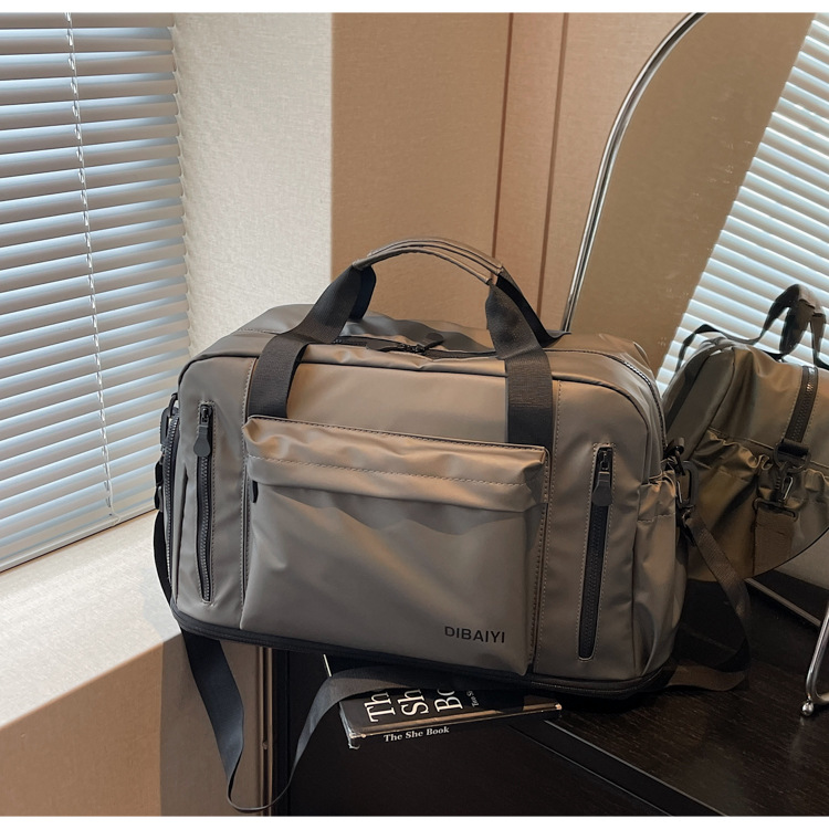 Großvolumige Kurztransport-Reisetasche, tragbar, Geschäftsreise, Tourismus, Bordgepäck, erweiterbar, Reisetasche, wasserdicht, dual-use nass und trocken, Fitness, 20