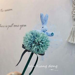 Flower Pen Teacher's Day Gift for Teachers High-end Artificial Flower Immortal Flower Rose Small Bouquet Ballpoint Pen Xiangdong