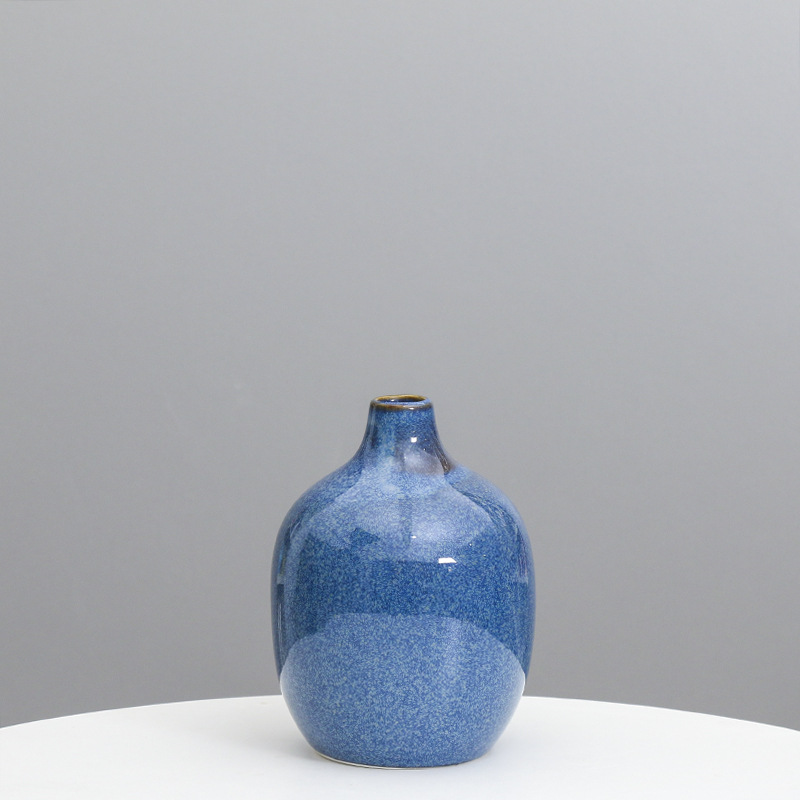 Esmalte de cerámica florero hogar hotel decoración suave decoración del hogar flor creativa Ware Nordic simple decoración moderna al por mayor