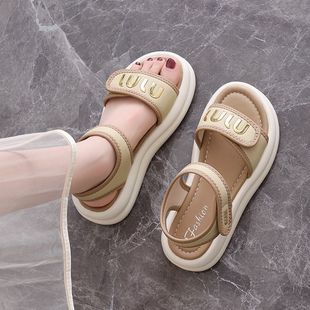 French Style Sandals with Skirts for Women's Summer Outer Wear New Soft-Soled Non-Slip Non-Tiring Beach Sandals Large Size