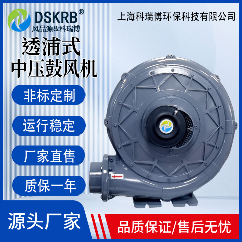 热能设备配套DSKRB透浦式鼓风机 材质铸铝 低噪音中压风机