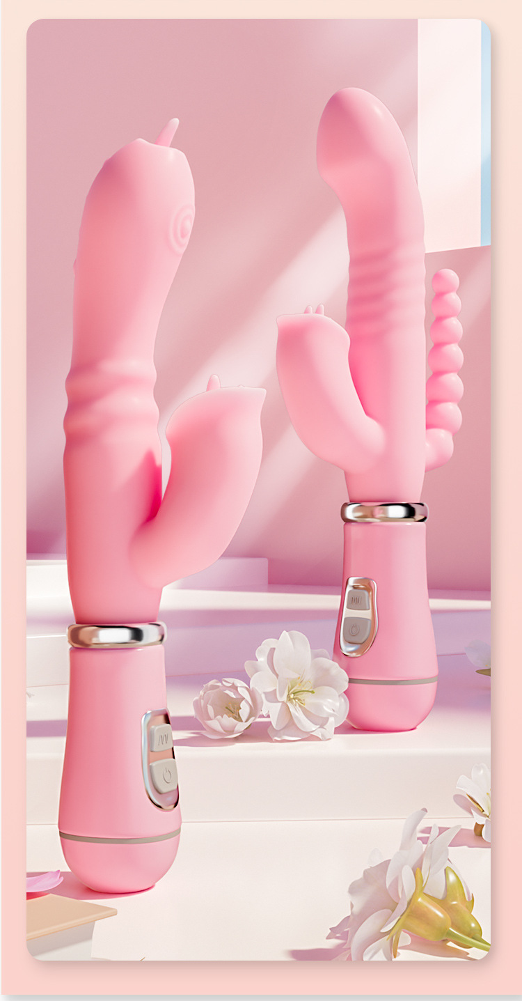 Jiuai Rechargeable Electric Vibrator Massager for Adults, Pink ABS, 240 mm — detail image 37