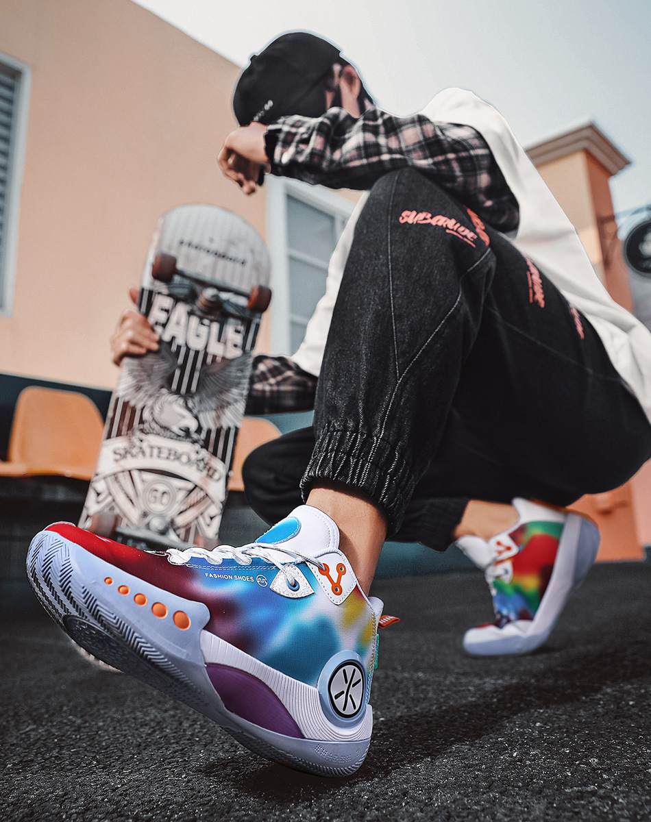 Mirage Basketball Shoes Men's Wade Breathable Real Anti-skid Wear-resistant Children's Sports Shoes_desvips.com